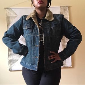 Gap Jean Jacket with Sherpa Lining